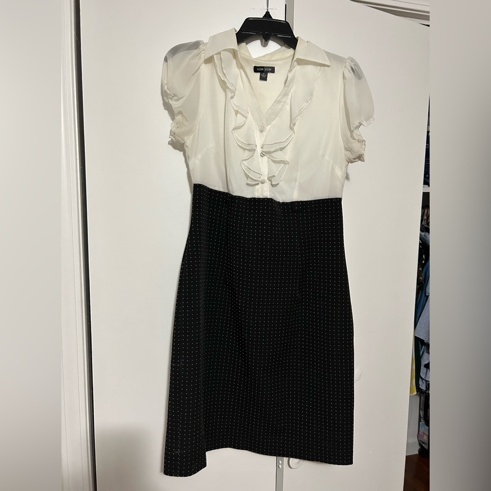 Black and white Interveiw dress